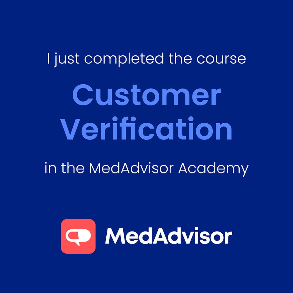 MedAdvisor Academy Certificate_Social_Customer Verification