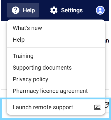 MFP Help launch remote support