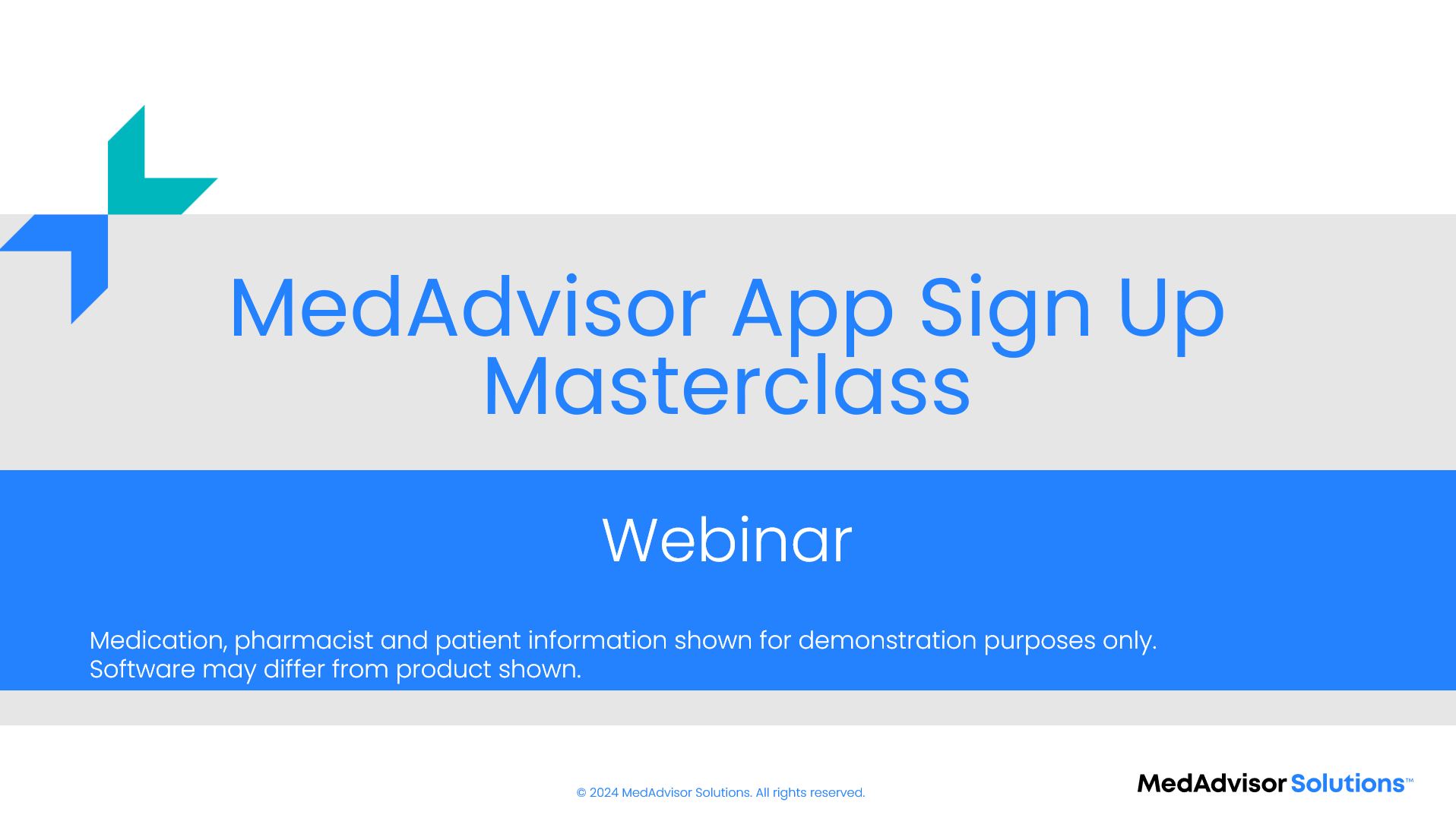 MedAdvisor App Sign Up Webinar Masterclass Cover Image Dec 2024